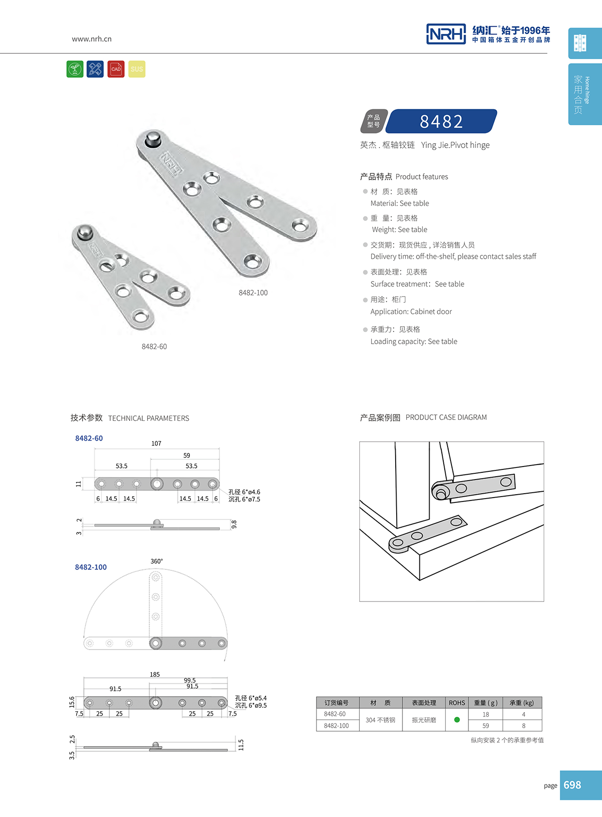  納匯/NRH 8482-60 普通合頁